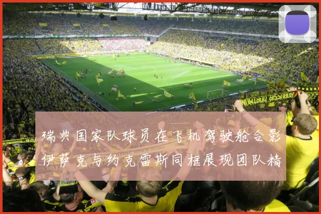 瑞典国家队球员在飞机驾驶舱合影伊萨克与约克雷斯同框展现团队精神